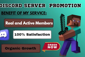 promote minecraft server, fivem, rust, gaming server promotion, discord ads
