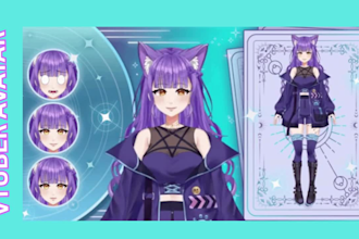 do vtuber model live2d vtuber rigging vtuber avatar model vr character design