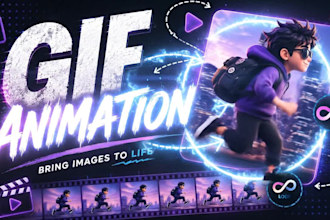 convert your logo, banner and images to gif animation