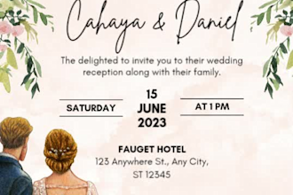 design elegant wedding or event invitations