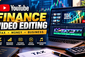 edit engaging finance and tax youtube videos