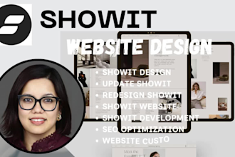 design, redesign and customize showit website showit website development