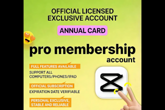 create a capcut pro annual account