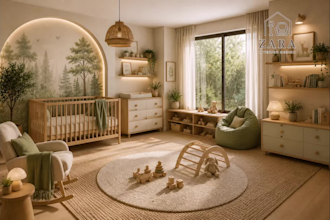 create professional interior design in boho, scandinavian and japandi style