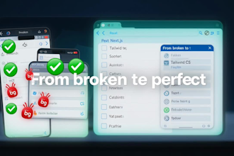 fix next js, react js, tailwind CSS, javascript and frontend bugs
