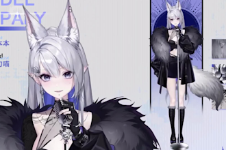 draw 2d vtuber model, live2d vtuber model 3d vtuber rigging, 2d streaming model