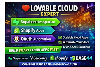 build lovable cloud saas app with supabase, shopify, oauth integration