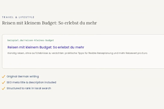 write native german SEO blog content that ranks