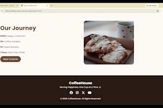 create a responsive frontend website