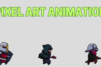 design pixel art character pixel art animation pixel sprite sheet, game assets