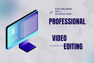 edit professional youtube videos , shorts and instgram reels
