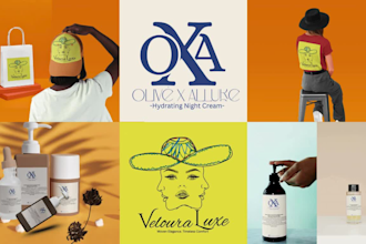design a unique chic boho hand drawn luxurious logo for your brand or business