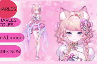 design and rig a custom live2d vtuber model for vtube studio