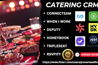 setup catering crm connecteam when i work deputy honeybook tripleseat rsvpify