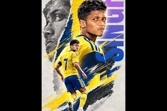 design modern football matchday poster and soccer flyer