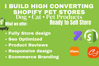 design a responsive shopify pet store that converts visitors into customers