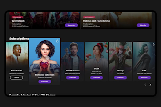 develop android TV launcher, iptv app and ott streaming applications with panel