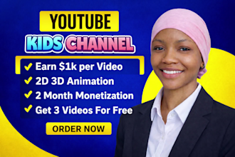 produce viral educational kids learning videos, animation for kids nursery rhyme
