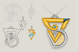 design custom jewelry with professional sketches