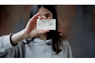design a clean modern business card for your business
