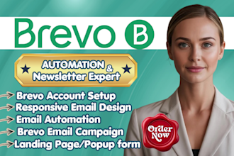 setup brevo automation, brevo newsletters, landing pages, newsletter campaign