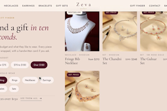 design a professional shopify jewelry store