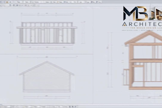 create wooden house plans and timber framing permit drawings