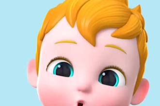 do pixar ai animation, cocomelon style, nursery rhymes, kids learning videos