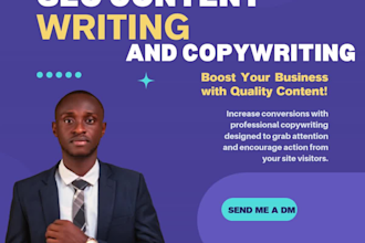 be your shopify store SEO content writer, copywriter, product description writer