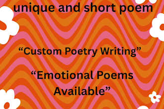 write custom poem and mini quotes