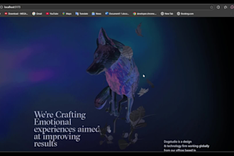 do making three js website