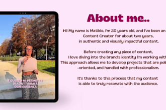 create ugc videos in italian