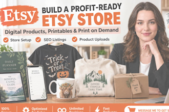 set up etsy shop etsy digital product etsy print on demand etsy seo listing