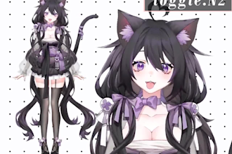 do live2d vtuber model vtuber rigging anime vtuber avatar live 2d vtuber model