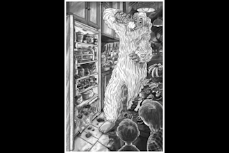 draw black and white book illustrations