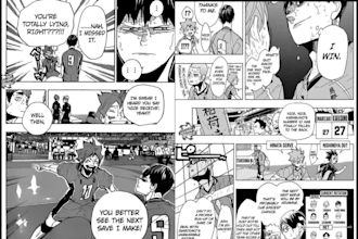 draw dynamic sports manga comic pages, anime action panels, webtoon scenes