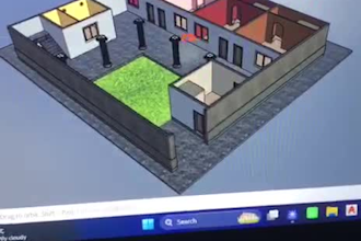 draw architectural blueprints and 2d floorplan in autocad