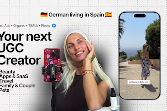 be your german human ugc creator for tiktok and instagram