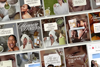 design luxury skincare workbook beauty planner journal in canva