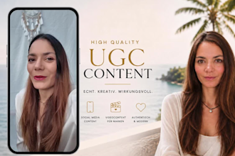 ugc creatorin für ads und social media in deutsch