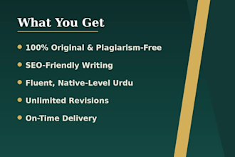 write urdu articles and blog content