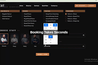 build salon or spa website with ai booking chatbot