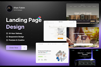 be designer for website uiux,landing page uiux and  responsive ui in figma