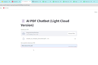 build a custom ai PDF chatbot using python and langchain