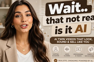 create ai twin videos with your custom avatar and voice, ai video ads