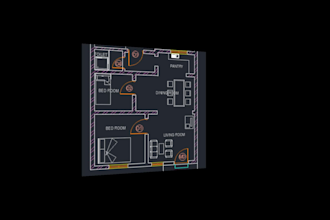 convert sketch to professional 2d autocad floor plan