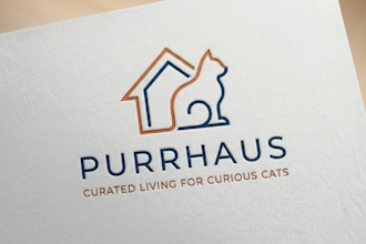 design pet shop, cat, dog custom logo for your website, business