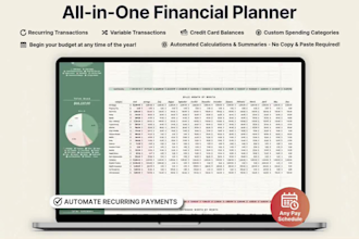 create custom budget planner spreadsheet debt tracker dashboard financialcontrol