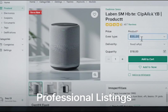 do professional ecommerce product listings in bulk