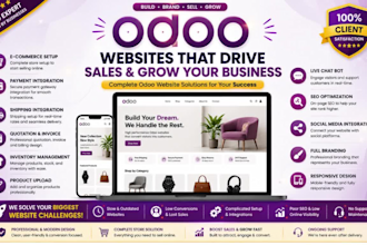 design modern odoo ecommerce website and odoo website builder store